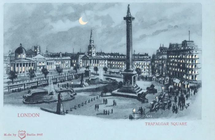 Framed Print : Trafalgar Square, London Framed Print : Trafalgar Square, London