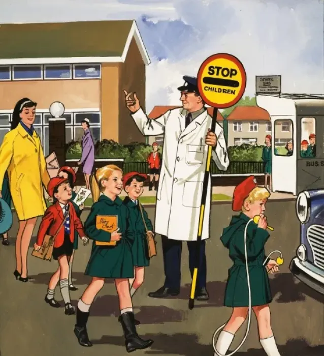 Framed Print : Traffic Attendant Framed Print : Traffic Attendant