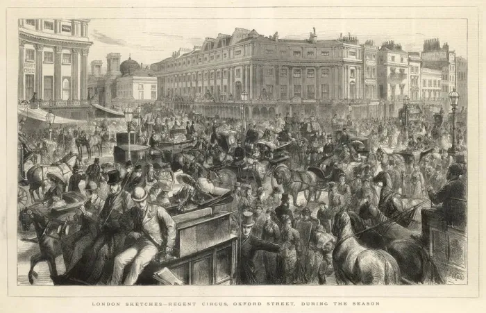 Framed Print : Traffic at Oxford (Regent) Circus, Central London Framed Print : Traffic at Oxford (Regent) Circus, Central London