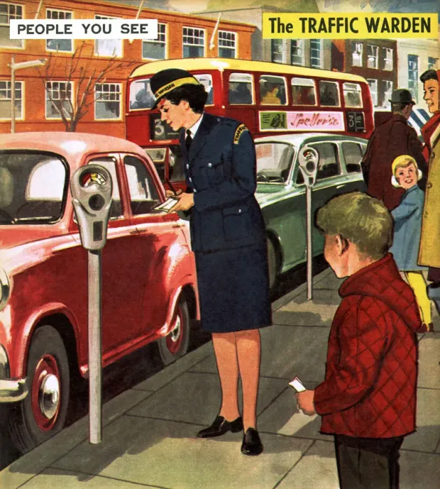 Framed Print : Traffic Warden Framed Print : Traffic Warden
