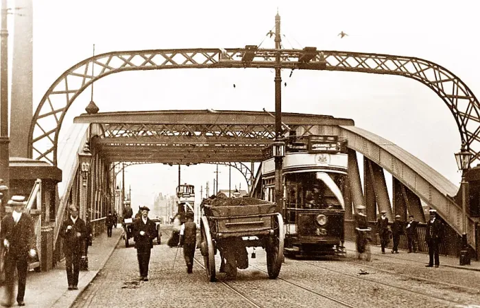 Framed Print : Trafford Swing Bridge early 1900s Framed Print : Trafford Swing Bridge early 1900s