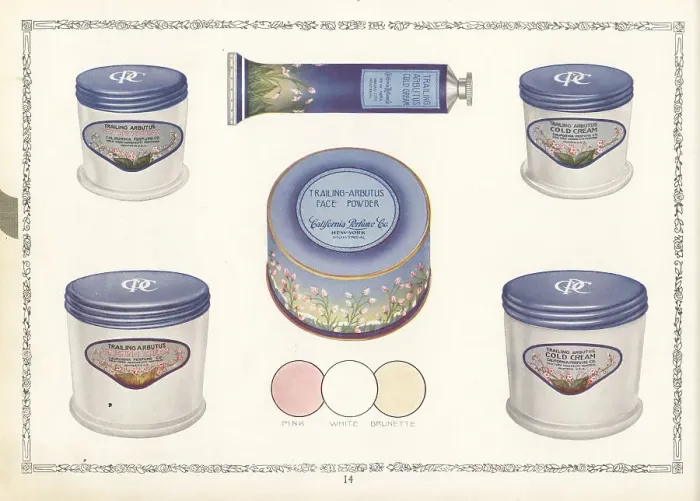 Framed Print : Trailing Arbutus brand cosmetics from CPC, 1926 Framed Print : Trailing Arbutus brand cosmetics from CPC, 1926