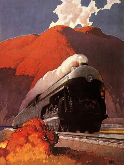 Framed Print : Train and Mountains Framed Print : Train and Mountains