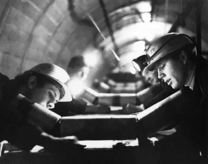 Framed Print : Trainee Miners / 1966 Framed Print : Trainee Miners / 1966