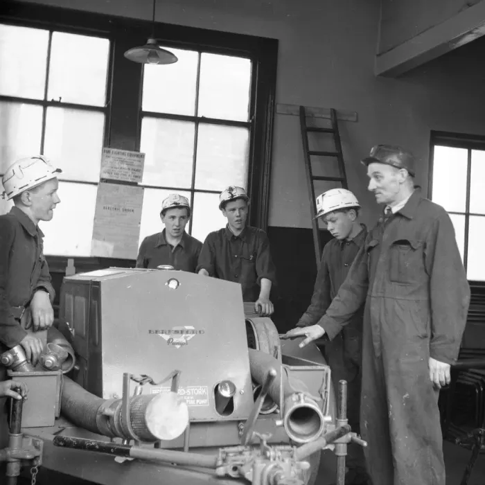 Framed Print : Trainee Miners / Safety Framed Print : Trainee Miners / Safety