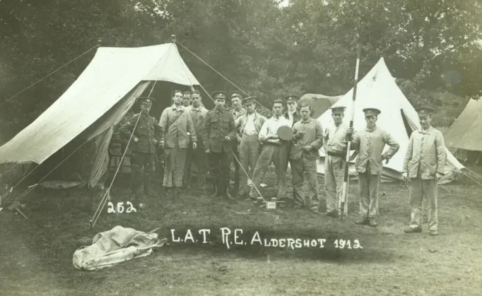 Framed Print : Training Camp for Royal Engineers at Aldershot Framed Print : Training Camp for Royal Engineers at Aldershot