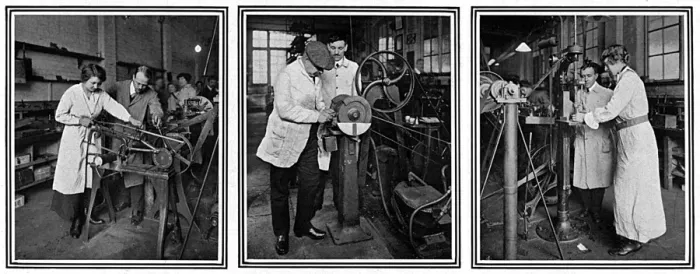 Framed Print : Training munition workers at Shoreditch Technical Institute Framed Print : Training munition workers at Shoreditch Technical Institute