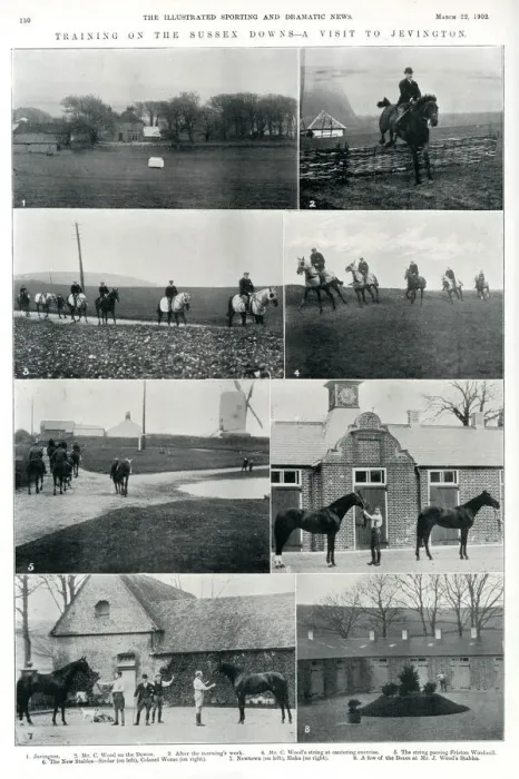 Framed Print : Training on the Sussex Downs, 1902 Framed Print : Training on the Sussex Downs, 1902