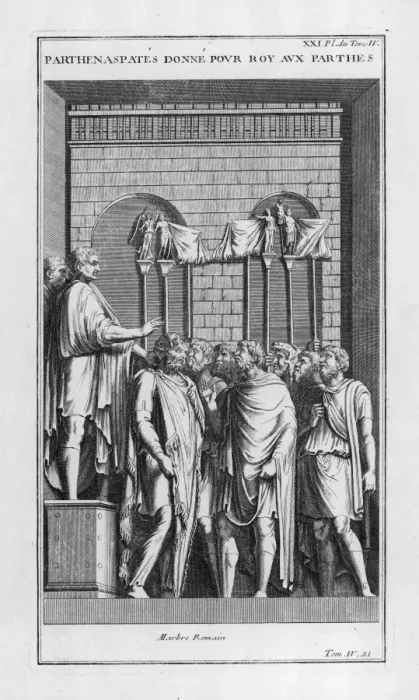 Framed Print : Trajan & Parthenaspates Framed Print : Trajan & Parthenaspates