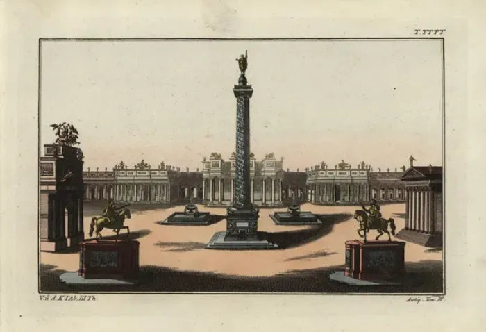 Framed Print : Trajans column, the Forum of Trajan and the Basilica Ulpia Framed Print : Trajans column, the Forum of Trajan and the Basilica Ulpia