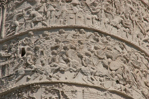 Trajans Column. Relief depicting scenes of Dacian War (1101