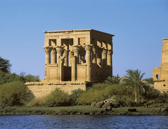 Framed Print : Trajans Kiosk. 2nd c. EGYPT. Philae. Egyptian Framed Print : Trajans Kiosk. 2nd c. EGYPT. Philae. Egyptian