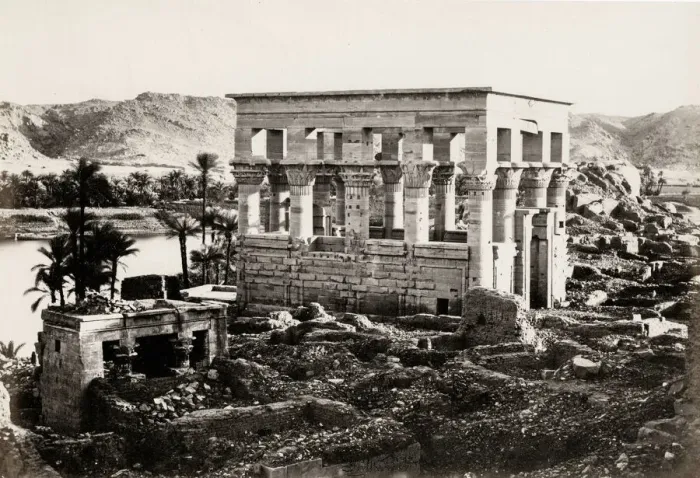 Framed Print : Trajans kiosk on the Isle of Philae, Egypt Framed Print : Trajans kiosk on the Isle of Philae, Egypt