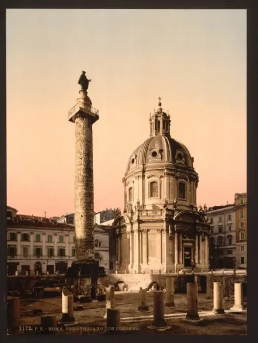 Framed Print : Trajans Pillar, Rome, Italy Framed Print : Trajans Pillar, Rome, Italy