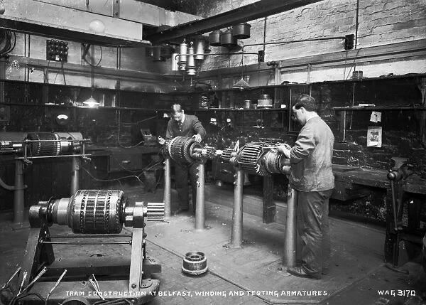 Tram Construction at Belfast, Winding and Testing Armatures