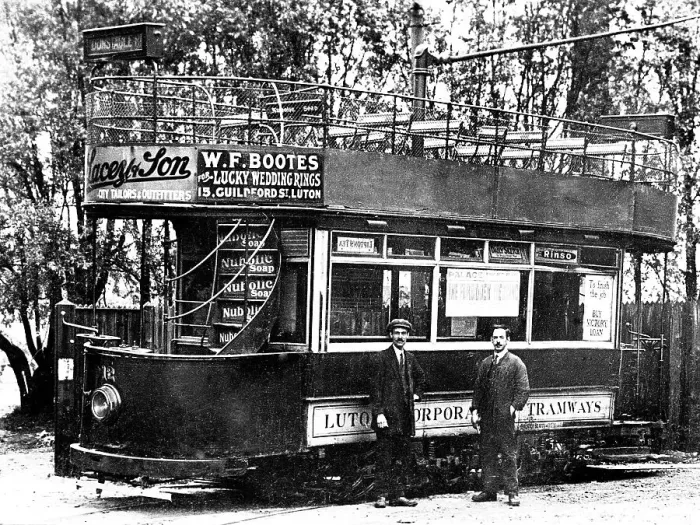 Framed Print : Tram, Luton early 1900's Framed Print : Tram, Luton early 1900's
