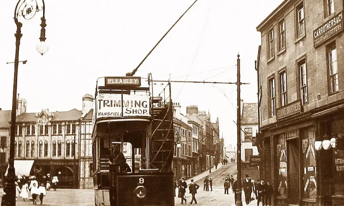 Framed Print : Tram in Mansfield Framed Print : Tram in Mansfield