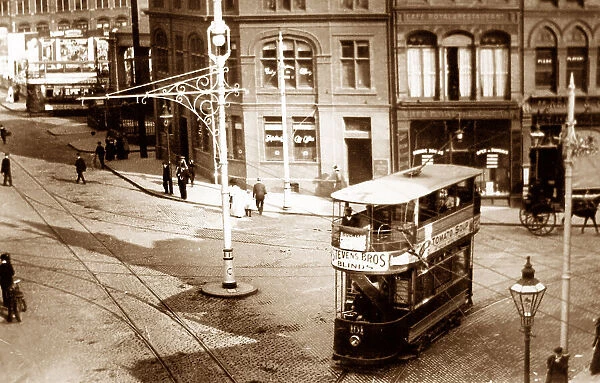 Tram in Market Street, Nottingham