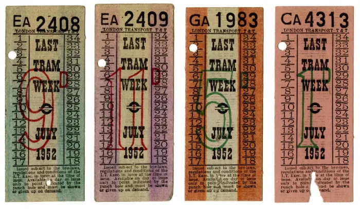 Framed Print : LAST TRAM RUN TICKET Framed Print : LAST TRAM RUN TICKET