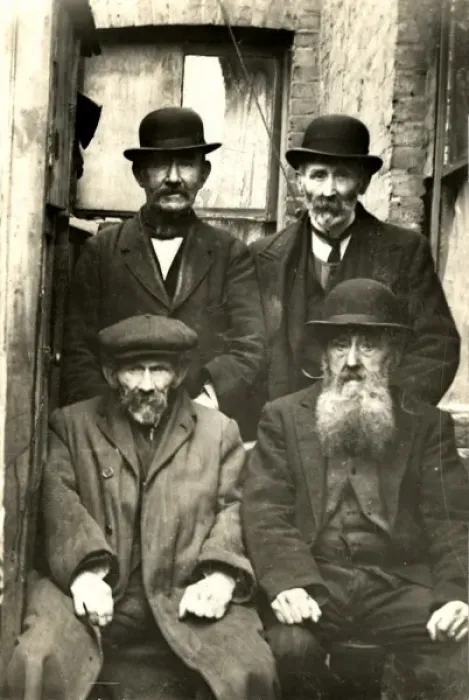Framed Print : Four tramps Framed Print : Four tramps