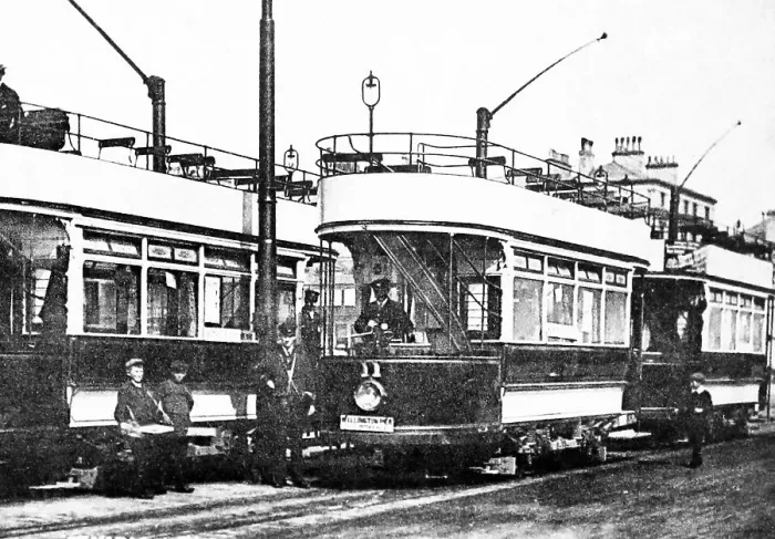 Framed Print : Trams in Great Yarmouth, early 1900s Framed Print : Trams in Great Yarmouth, early 1900s