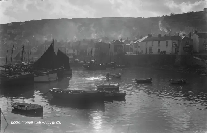 Framed Print : Tranquil Harbor Scene in Mousehole Framed Print : Tranquil Harbor Scene in Mousehole