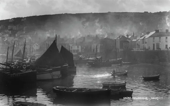 Framed Print : Tranquil Harbor Scene in Mousehole Framed Print : Tranquil Harbor Scene in Mousehole