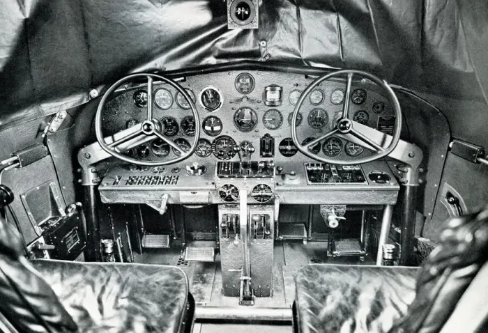 Framed Print : Trans-Canada Lockheed Aircraft, Pilots cockpit Framed Print : Trans-Canada Lockheed Aircraft, Pilots cockpit