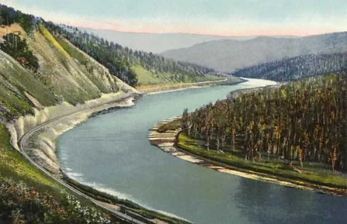 Framed Print : Trans-Siberian Railway - Tolocha River Framed Print : Trans-Siberian Railway - Tolocha River