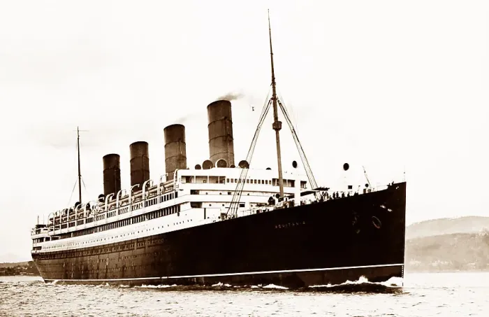 Framed Print : Transatlantic Cunard liner RMS Aquitania Framed Print : Transatlantic Cunard liner RMS Aquitania