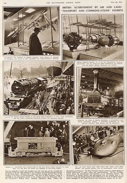 Transport exhibits at Festival of Britain, London