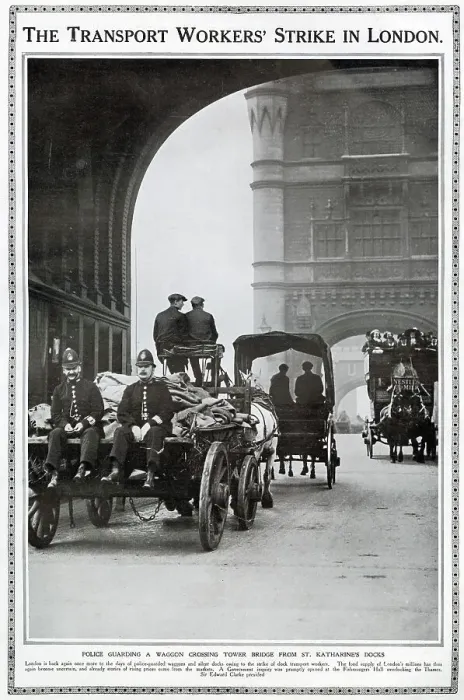Framed Print : Transport Workers Strike in London 1912 Framed Print : Transport Workers Strike in London 1912