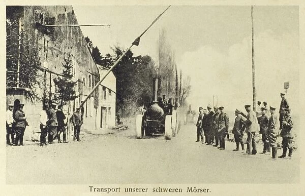 Transportation of German heavy mortars