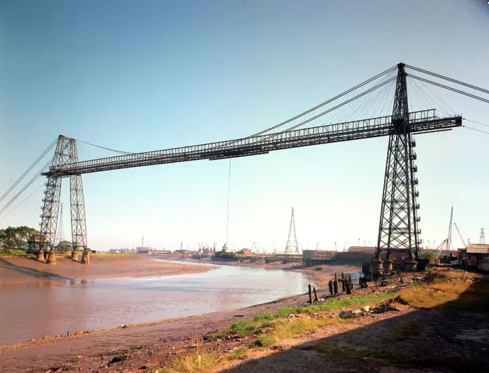 Framed Print : Transporter Bridge and River Usk, Newport Framed Print : Transporter Bridge and River Usk, Newport