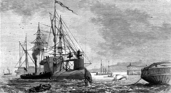 Framed Print : Transporting the obelisk: Cleopatras needle at Gravesend Framed Print : Transporting the obelisk: Cleopatras needle at Gravesend