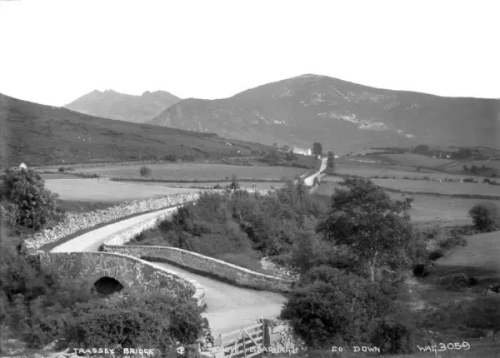 Framed Print : Trassey Bridge and Slieve Bearnagh, Co. Down Framed Print : Trassey Bridge and Slieve Bearnagh, Co. Down