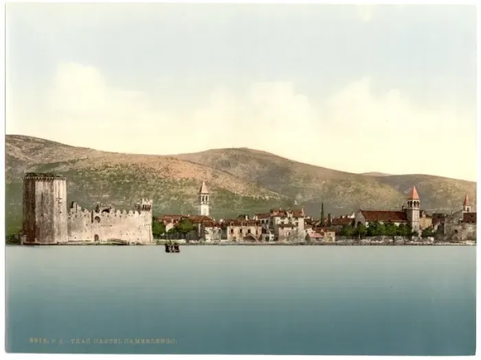 Framed Print : Trau, Camerlengo Castle, Dalmatia, Austro-Hungary Framed Print : Trau, Camerlengo Castle, Dalmatia, Austro-Hungary