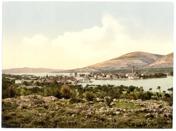 Framed Print : Trau, general view, Dalmatia, Austro-Hungary Framed Print : Trau, general view, Dalmatia, Austro-Hungary