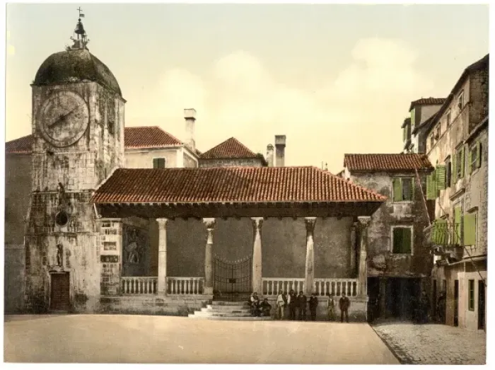 Framed Print : Trau, loggia, Dalmatia, Austro-Hungary Framed Print : Trau, loggia, Dalmatia, Austro-Hungary