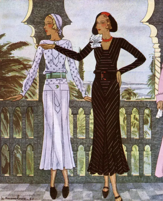 Framed Print : TRAVEL DRESSES 1931 Framed Print : TRAVEL DRESSES 1931