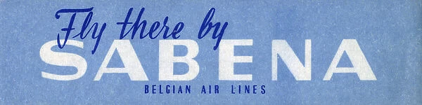 Travel Luggage Label for Sabena Belgian Air Lines