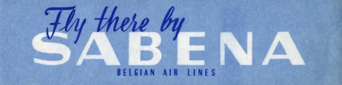 Framed Print : Travel Luggage Label for Sabena Belgian Air Lines