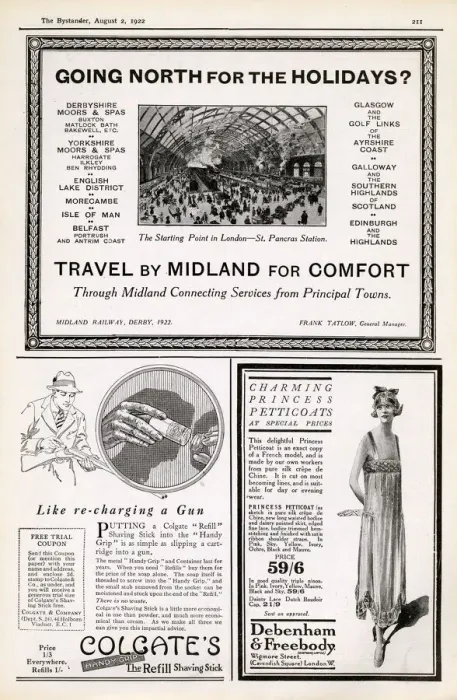 Framed Print : Travel by Midland for comfort advert, 1922 Framed Print : Travel by Midland for comfort advert, 1922