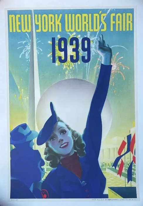 Framed Print : Travel poster, New York World's Fair, 1939 Framed Print : Travel poster, New York World's Fair, 1939