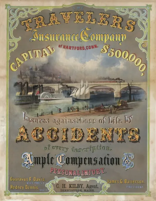 Framed Print : Travelers Insurance Company of Hartford, Conn Framed Print : Travelers Insurance Company of Hartford, Conn