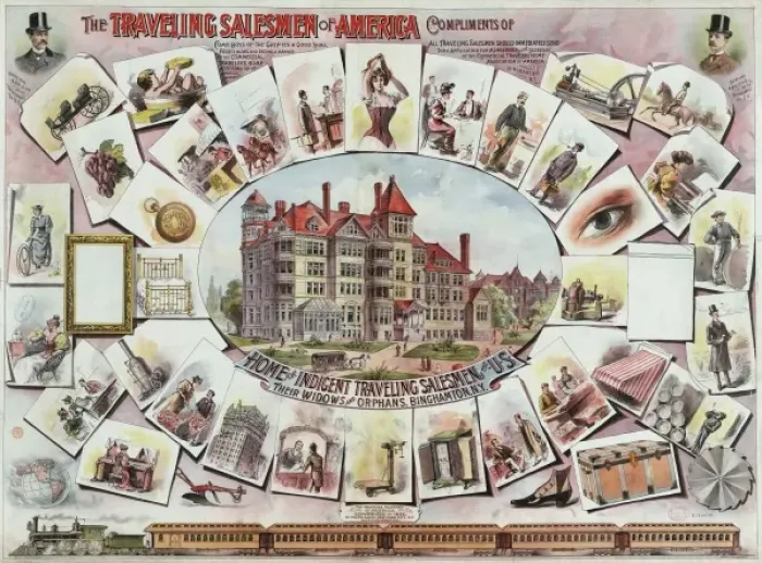 Framed Print : The traveling salesmen of America Framed Print : The traveling salesmen of America
