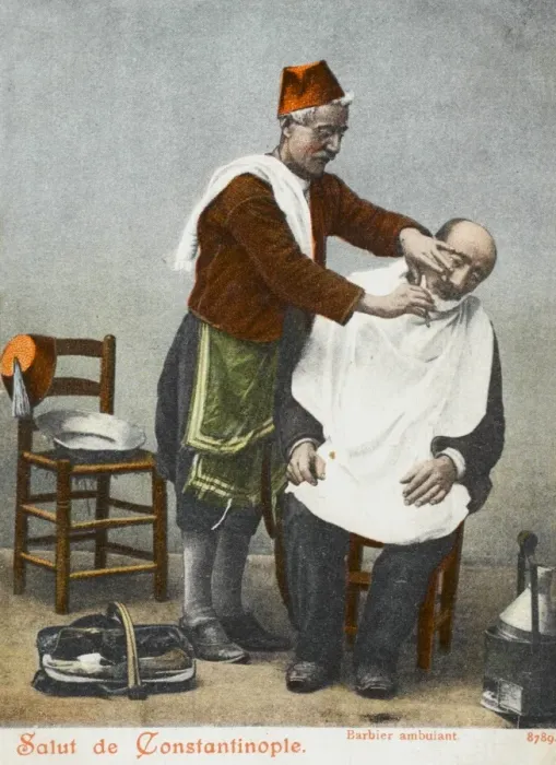 Framed Print : Travelling Barber - Turkey Framed Print : Travelling Barber - Turkey