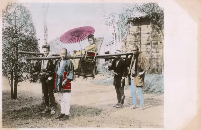 Framed Print : Travelling chair - Japan