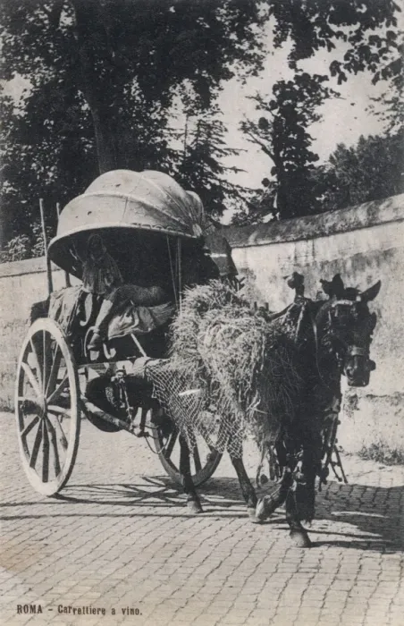 Framed Print : Travelling wine seller in his cart Framed Print : Travelling wine seller in his cart