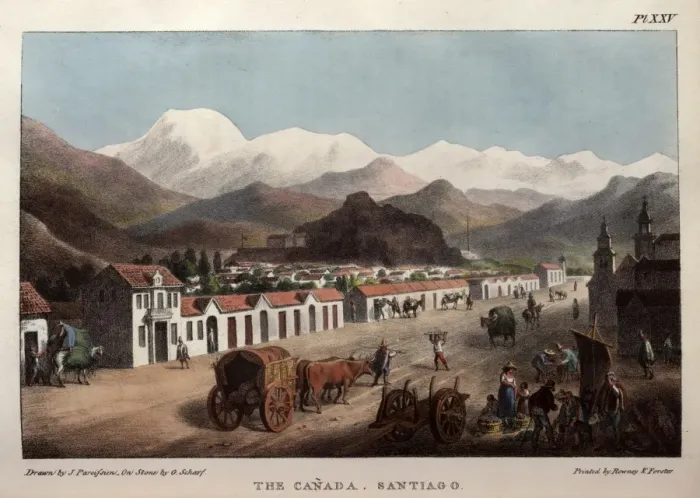 Framed Print : Travels into Chile, over the Andes Framed Print : Travels into Chile, over the Andes